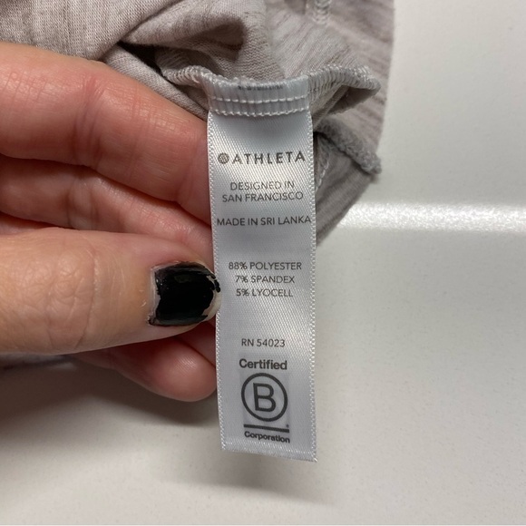 Athleta Twist Tank Top Sleeveless Gray Size Medium - Picture 6 of 8